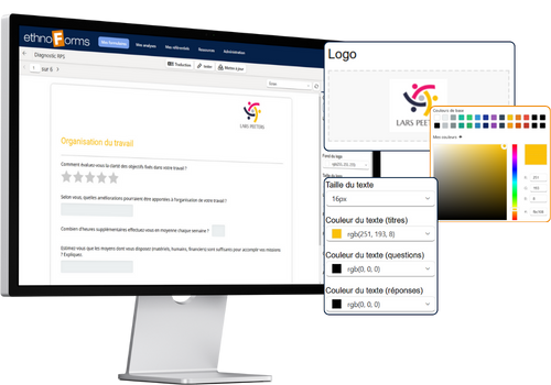 Insertion charte graphique sur questionnaire